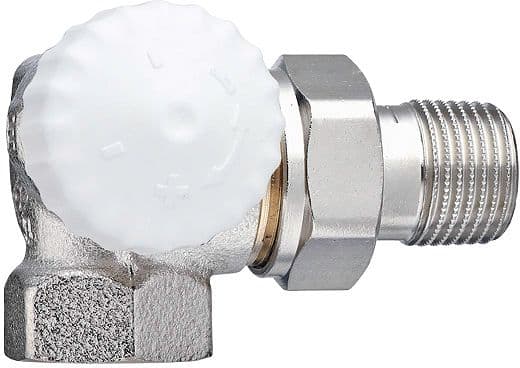 THERMOSTATISCHE RADIATORKRAAN DUBBEL HAAKS RECHTS 3/8" DN10 HEIMEIER
