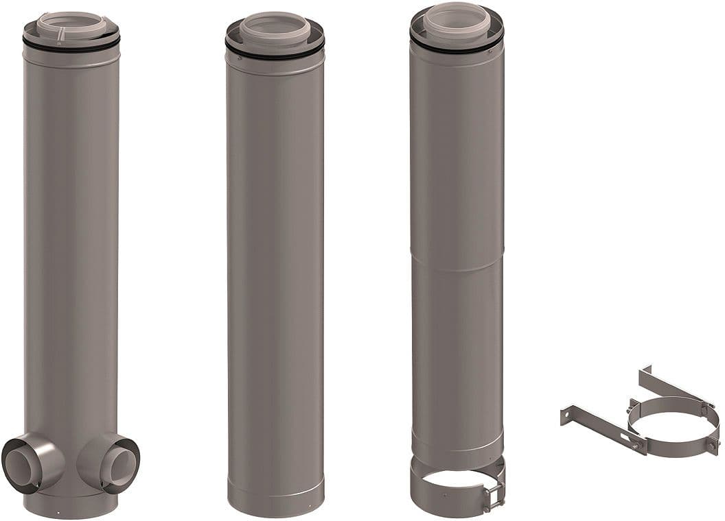 KIT ETAGE CLV PP/GALVA 2 CHAUDIERES 90° 160/250 UBBINK