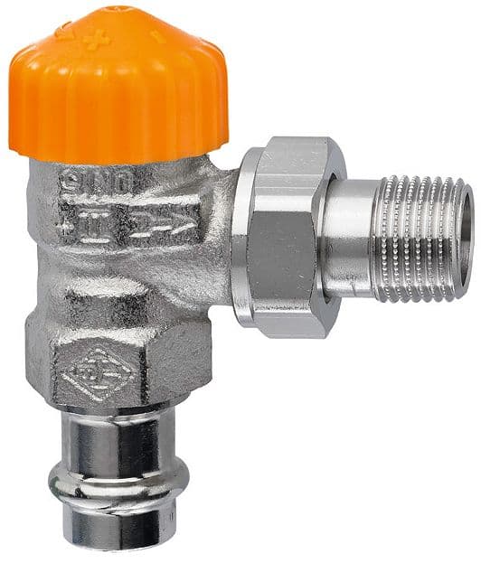 VANNE THERMOSTATIQUE ECLIPSE HEIMEIER 1/2" EQUERRE + RACCORD