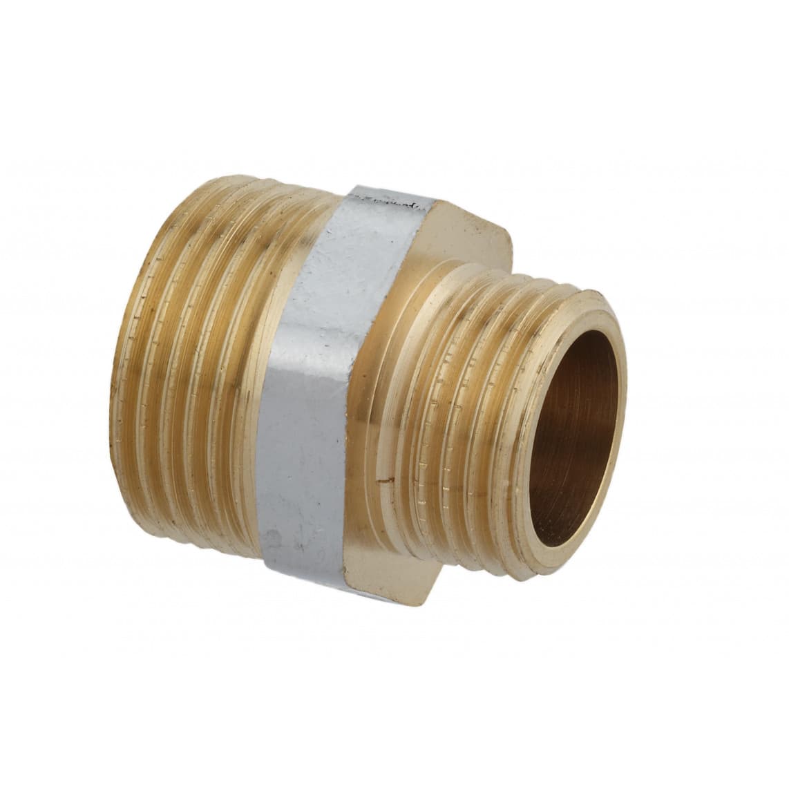 989352155 LT mamelon double réducteur, chromé, 3/4" M x 1/2" M,