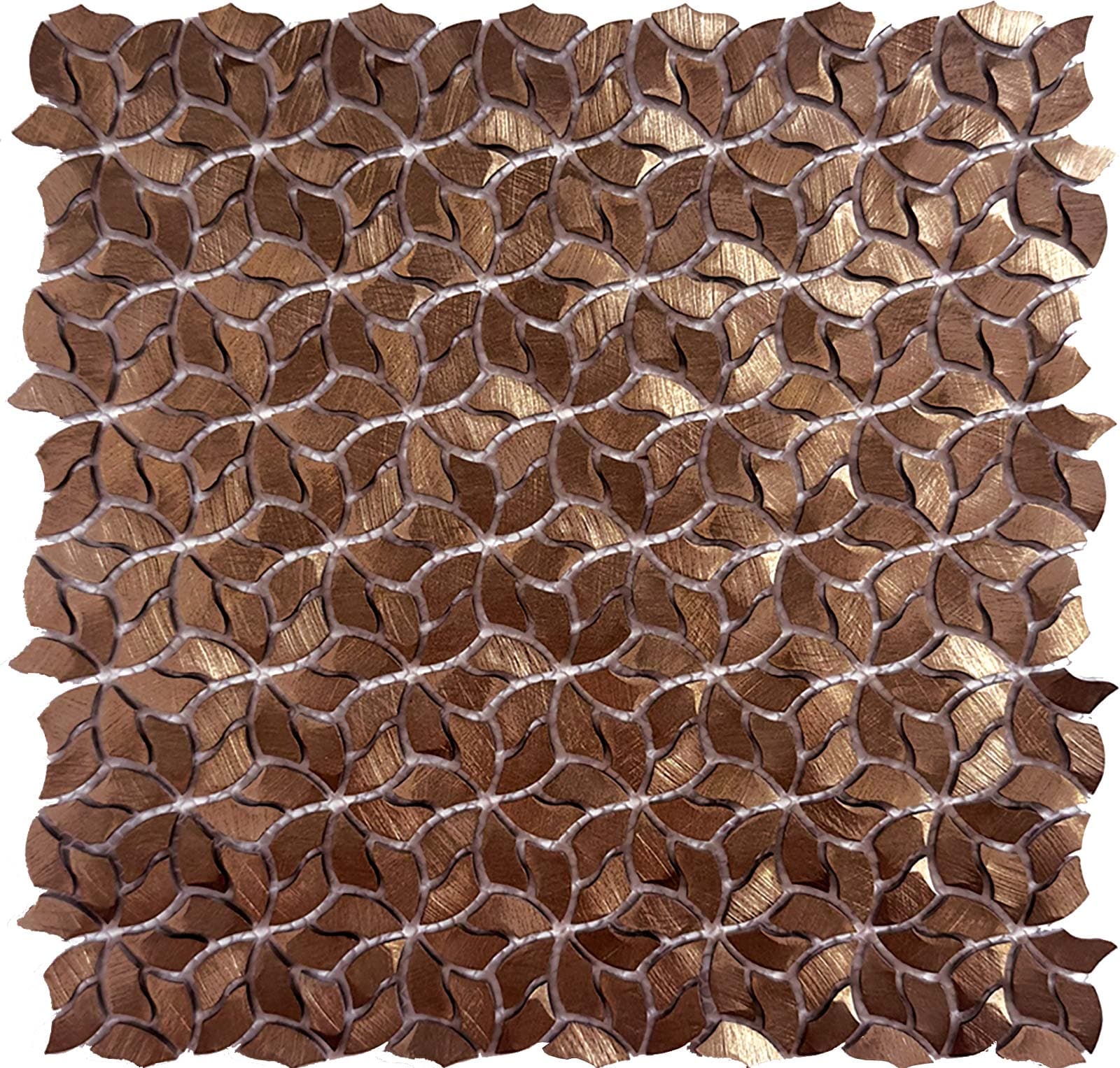 MOSAICO FLOWERS COPPER 29,5×28,4