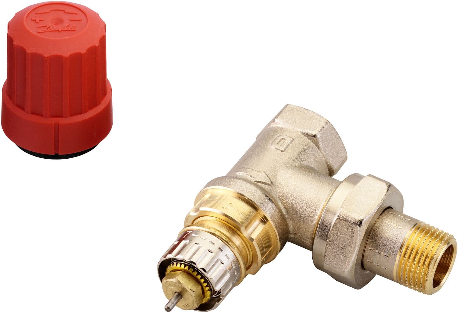 VANNE RADIATEUR THERMOSTATIQUE DANFOSS EQUERRE DOUBLE L 3/8"MF
