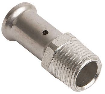 RACCORD A SERTIR 26MM-4/4"M LAITON HENCO