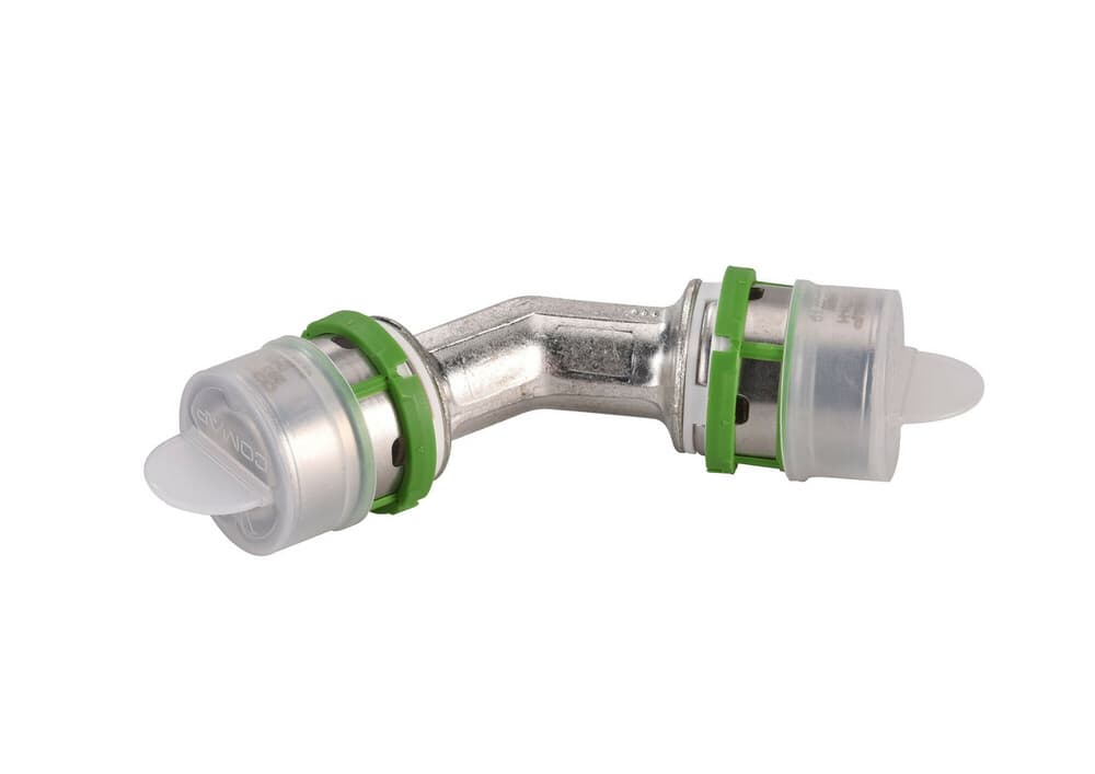 Comap Skinpress coude 45° tube multicouche Multiskin raccord à sertir 40-40