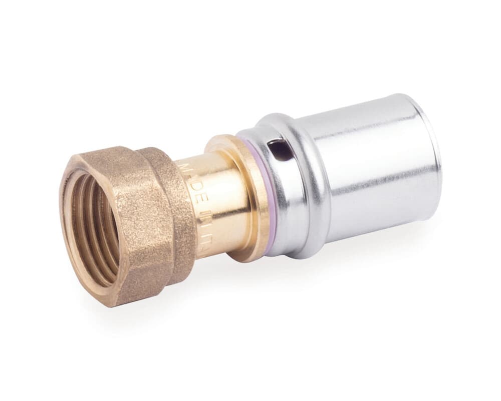 SYSTEMPEX raccord droit tube alu raccord à sertir D F joint 26-4/4F