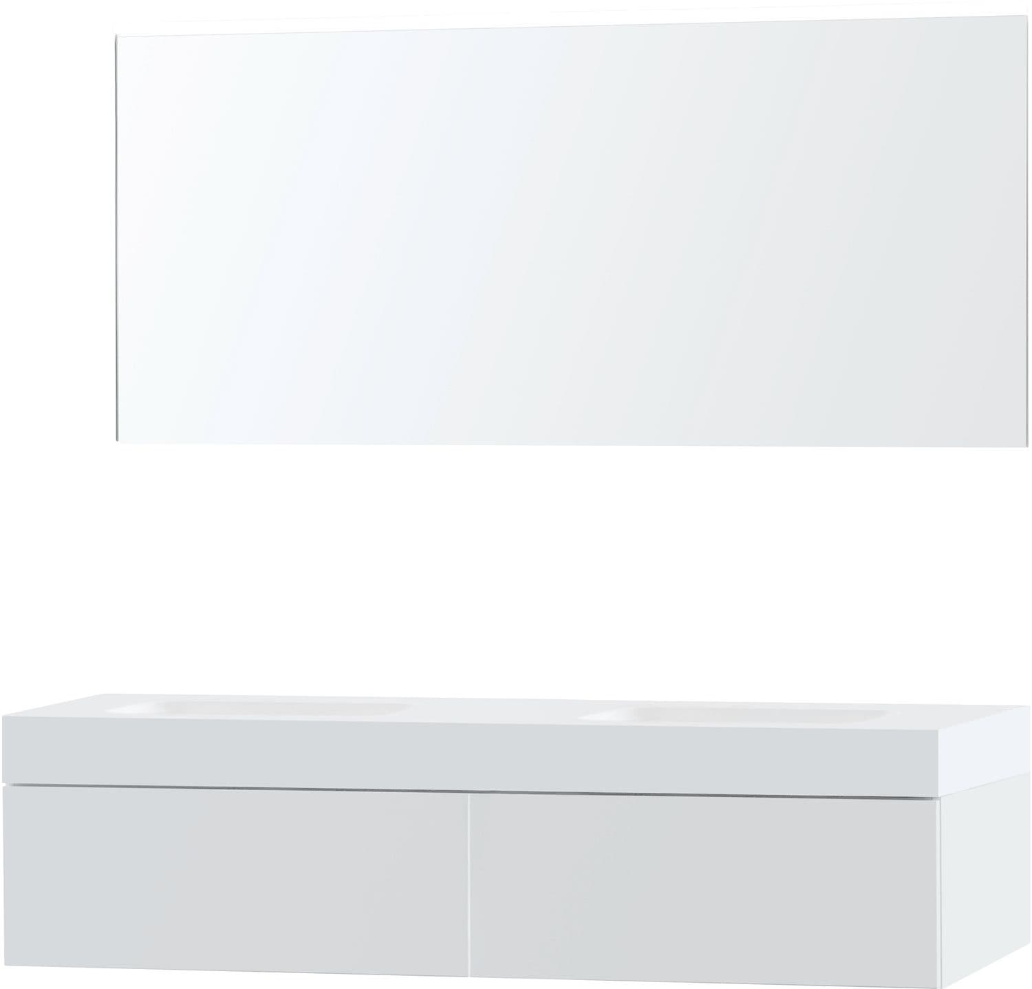 MEUBLE PURO DUO BLANC 160 1 TIROIR SOLID PURO MIROIR