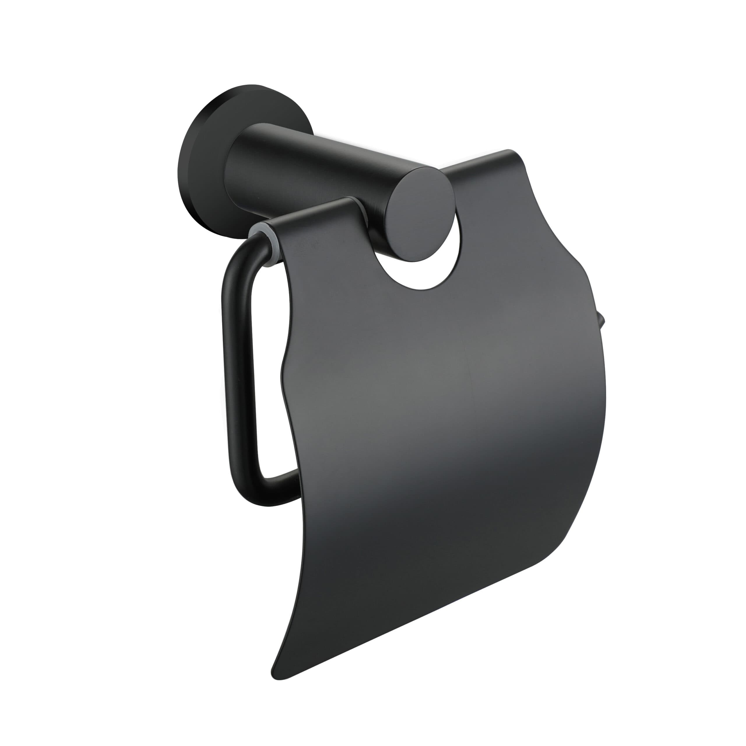 ALONI PORTE-ROULEAU DE PAPIER TOILETTE - NOIR MAT