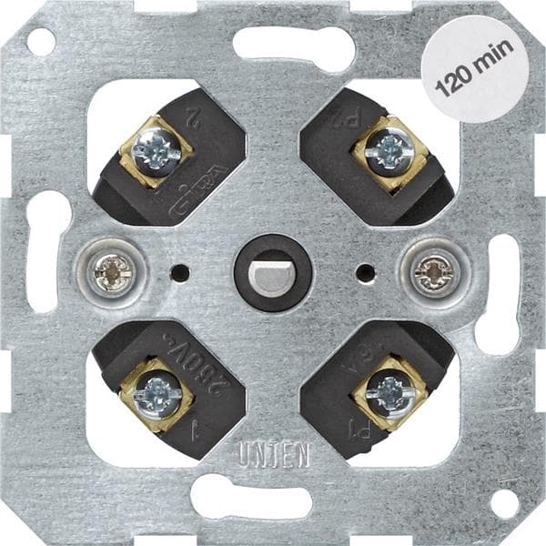 Module minuterie à 2 pôles 16A 250V~ uniquement pour fixation par vis.