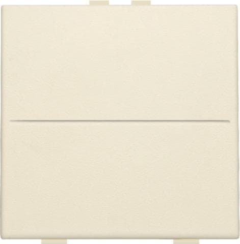 Touche simple pour interrupteur sans fil ou bouton - poussoir à 2 boutons de commande Creme