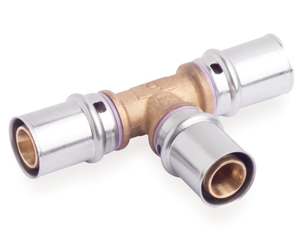 SYSTEMPEX Té réduit tube alu raccord à sertir 26-20-26