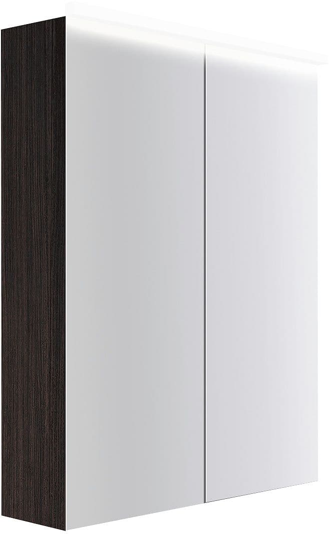ARMOIRE TOILETTE COFFEE 2 PORTES 600MM 4250K CHENE DECOR MOKKA
