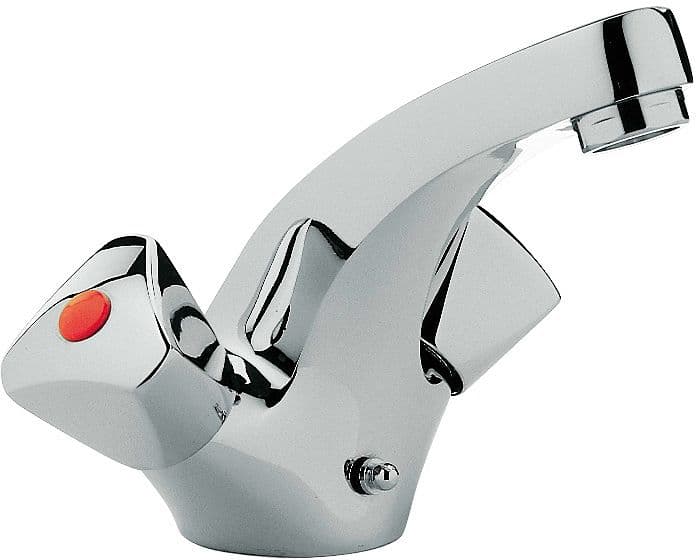 MELANGEUR DE LAVABO LAGUNA OEILLET AVEC MOUSSEUR CHROME