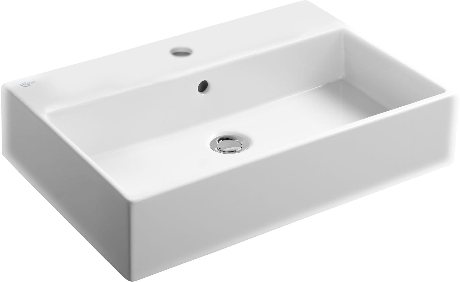 LAVABO STRADA IDEAL STANDARD 500X420+ TROU ROBINET BLANC