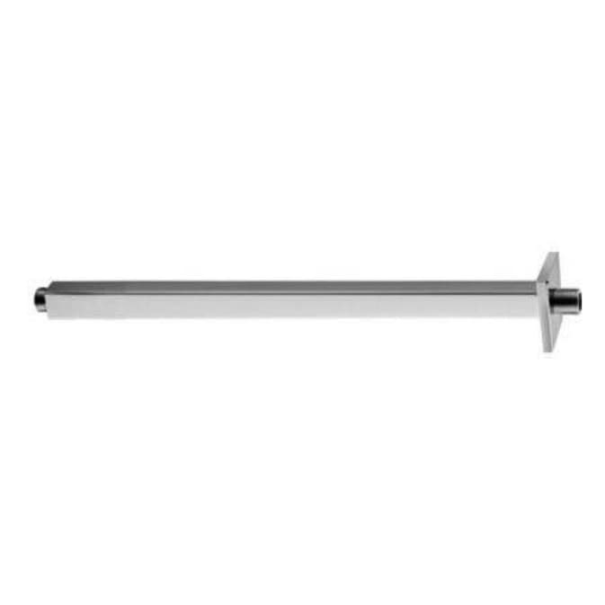 ALONI RAINSHOWER BRAS DE DOUCHE PLAFOND - CARRÉ - UNIVERSEL - 32 CM - CHROME