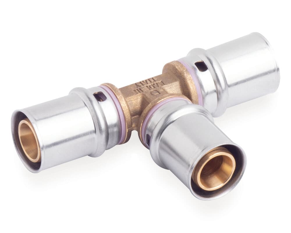 SYSTEMPEX Té tube alu raccord à sertir 16-16-16