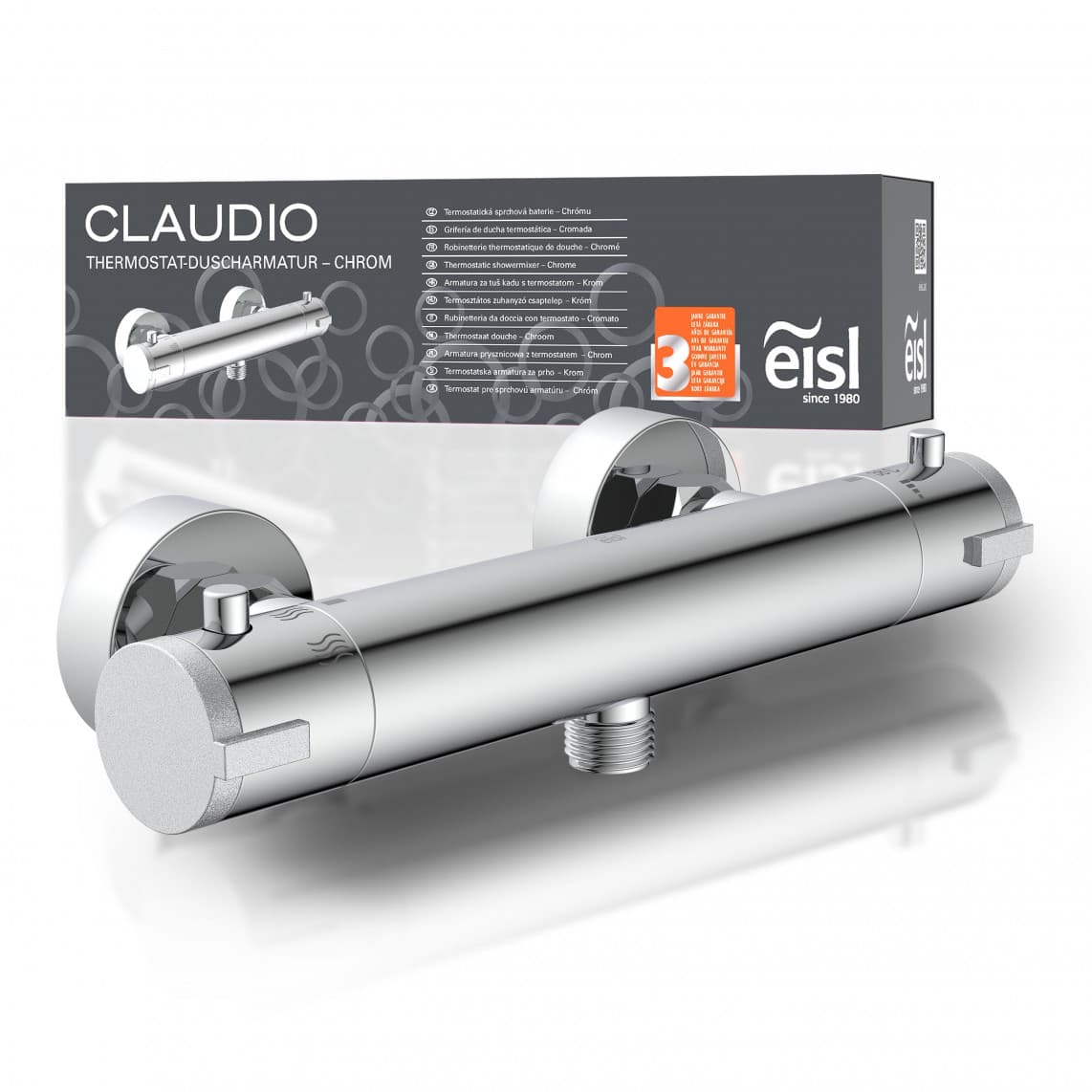 CLT168ACR CLAUDIO Mitigeur thermostatique de douche, chromé