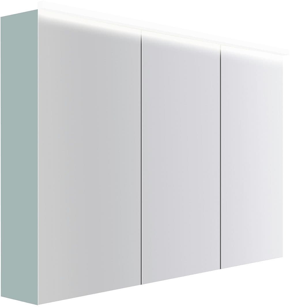 ARMOIRE TOILETTE COFFEE 3 PORTES 1200MM 4250K BLEU AZUR DOUX MAT