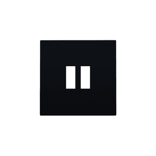 Set de finition pour chargeur double USB-A, couleur black coated