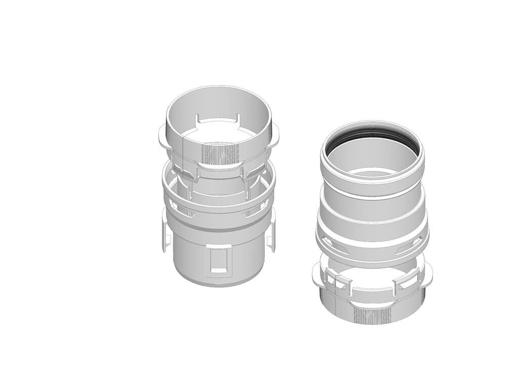 Dinak PPH SW kit pour raccordement flex D100 polypropylène