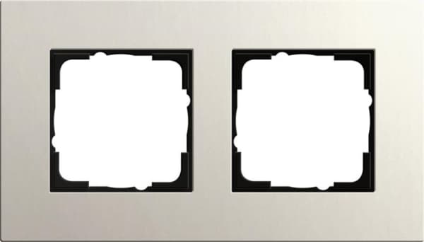 Cadre de finition Gira Esprit Gris clair linoléum multiplex Gris clair produit naturel. Des