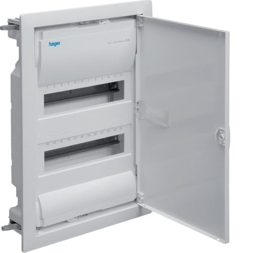 Coffret Volta encastré - 2 rangées - 24 modules IP30