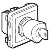 Plexo coup de poing à clé 10A 250V composable Jaune