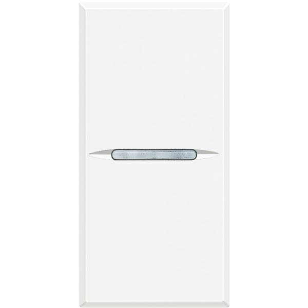 Axolute - interrupteur unipolaire axial 10A 1 module - Blanc