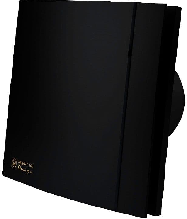 VENTILATEUR SALLE DE BAIN + TIMER SILENT-100 CRZ BLACK DESIGN S&P