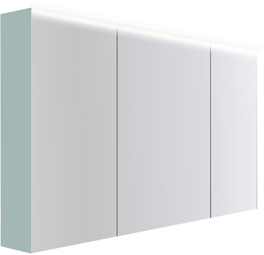 ARMOIRE TOILETTE COFFEE 3 PORTES 1400MM 4250K BLEU AZUR DOUX MAT