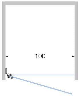PORTE PIVOTANTE NICHE CLOSE >100CM H 200CM BLANC MAT-TIMELESS