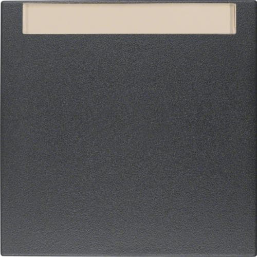 Touche avec porte - étiquette Berker S.1 / B.3 / B.7 Anthracite, mat