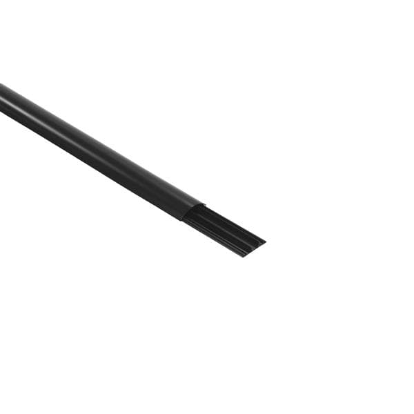 Moulure de sol - 75 x 18mm Noir - longueur 2m - Ral 9017