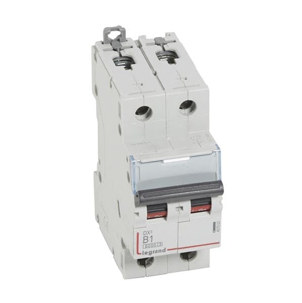 Disjoncteur DX³ 6000A / 10kA 2 pôles courbe B 01A 230 / 400V - 2 modules