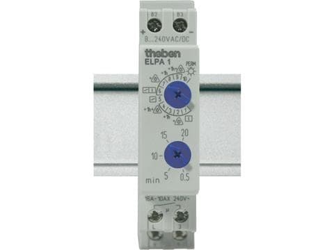 Minuterie d'escalier électronique 230V 50 - 60Hz 0,5 - 20 / 60m 1NO 16A