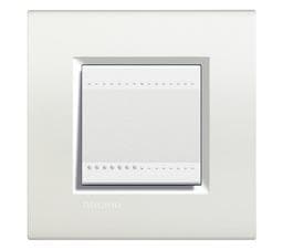 LivingLight - plaque rectangulaire 2 modules Blanc