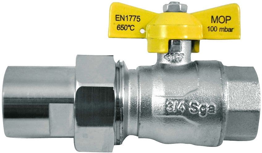 ROBINET +RACCORDS NAT/PROP/BUT 1/2"FF