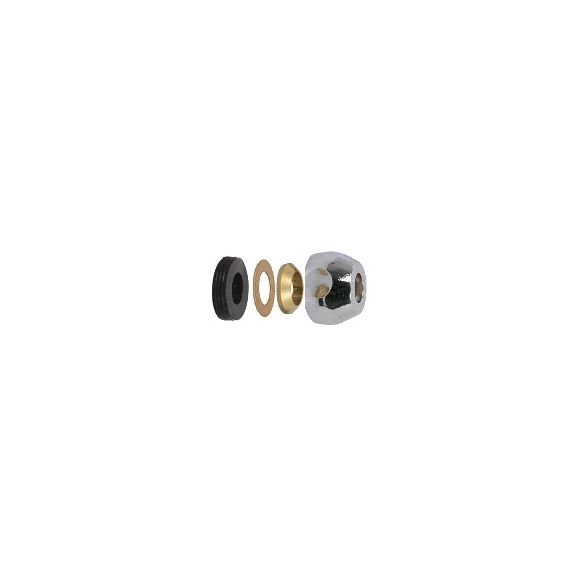 986273155 LT raccord à sertir-Couvre-lit, chromé, 3/8" x 10 mmQ (2x)