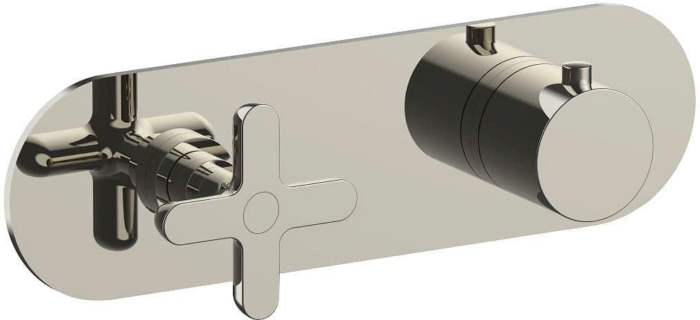 SET DE FINITION THERMOSTAT +INVERSEUR ICONA CLASSIC FANTINI HORIZONTAL POLISHED NICKEL PVD