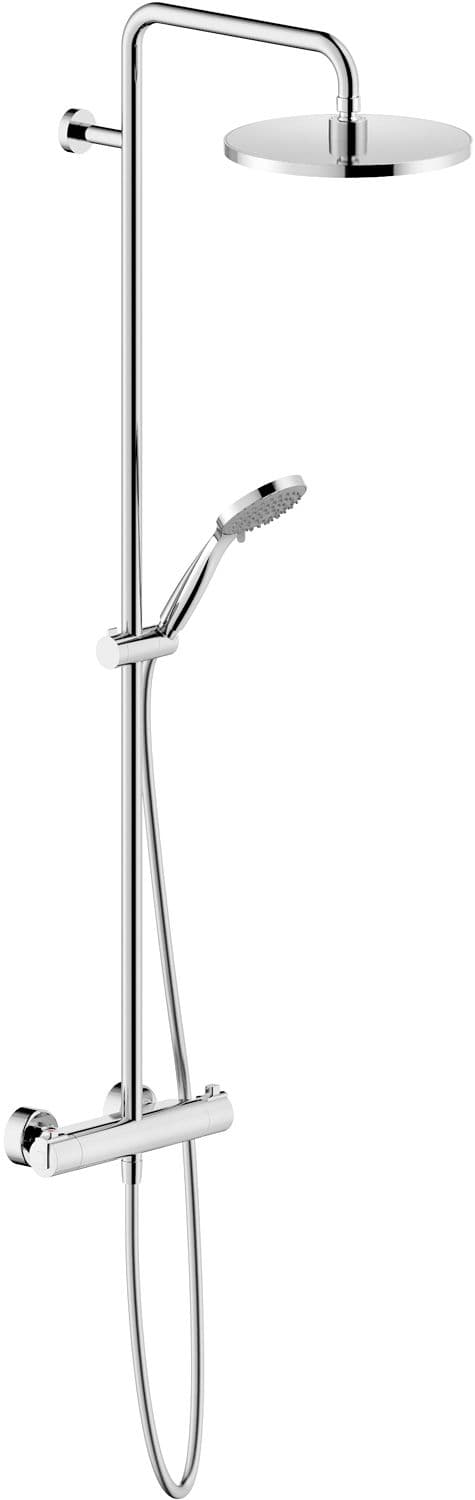 COLONNE DE DOUCHE+THERMOSTAT TYKO ECO 9L/MIN 25CM NOBILI CHROME