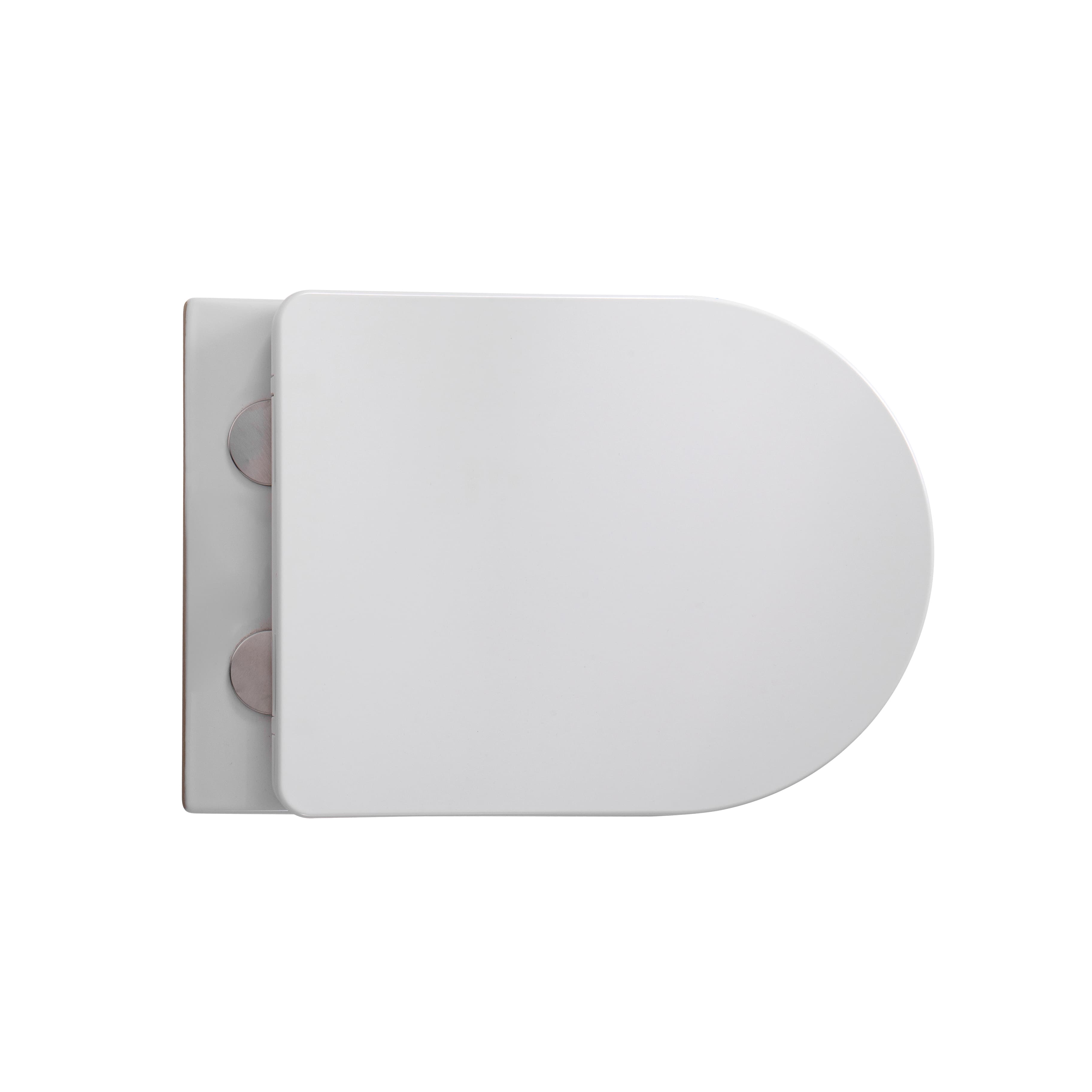 MUFFLY WC SUSPENDU AVEC STRUCTURE CANNELÉE – SANS BRIDE – TORNADO FLUSH – AVEC ABATTANT – DUROPLAST – SOFT CLOSE – QUICK RELEASE – CÉRAMIQUE – 36,5X52X34,6 CM – BLANC BRILLANT