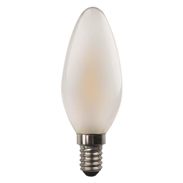 Lampe Led C37 crossed filament 4.5W E14 3000K 220 - 240V dimmable mat