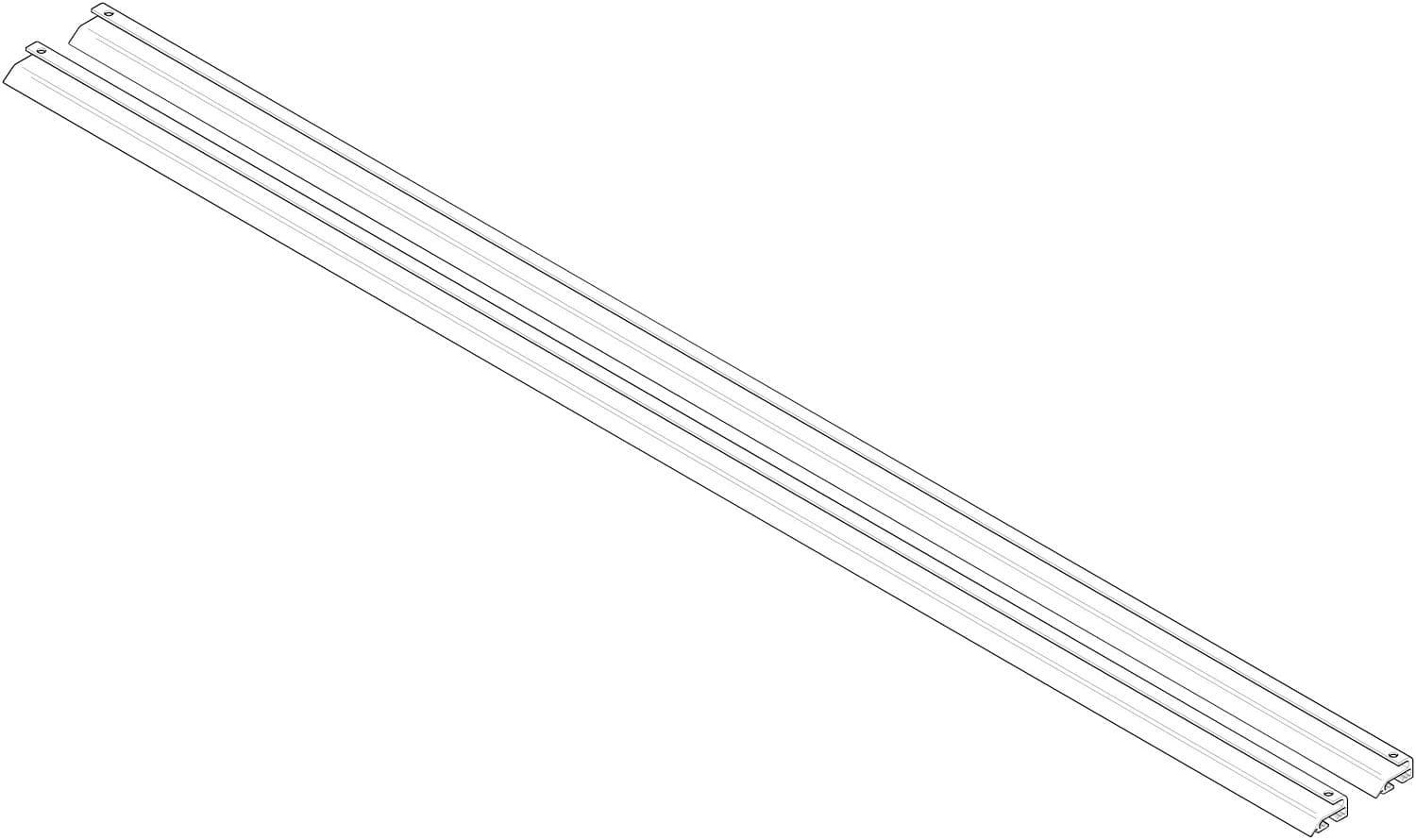 RAIL DE MONTAGE (2PCS) PANNEAU BULEX VERTICALE APPARENT PLAT