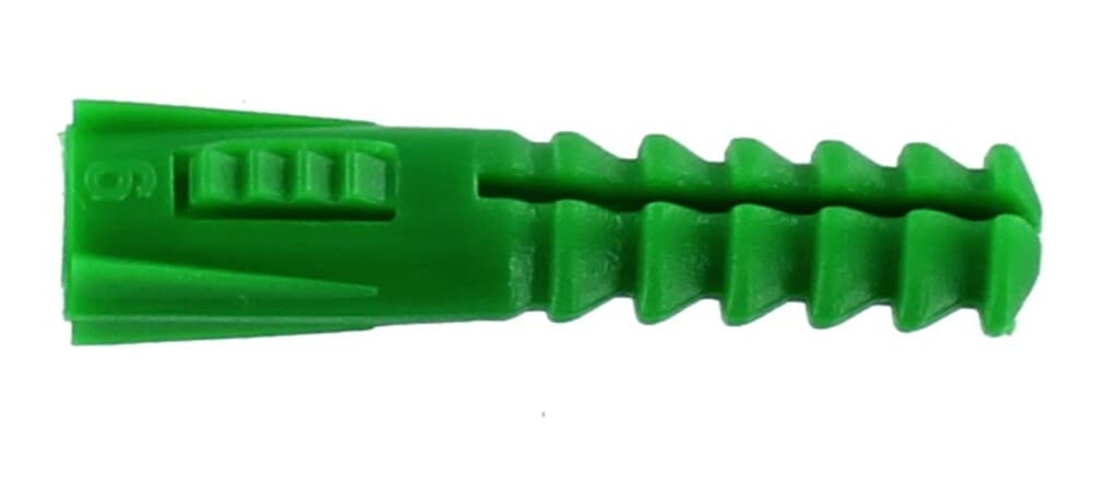 RAM chevilles universels en polyéthylène R6 vert 250 pièces