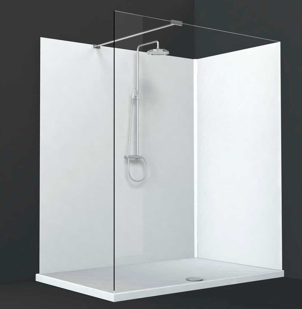 Van Marcke Cosmo cloison acrylique D6mm 101x203cm blanc Hi-Gloss antibactériens