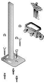 JEU DE CONSOLES VERTICALES TYPE 2 MONTAGE INTERIEUR H 1000