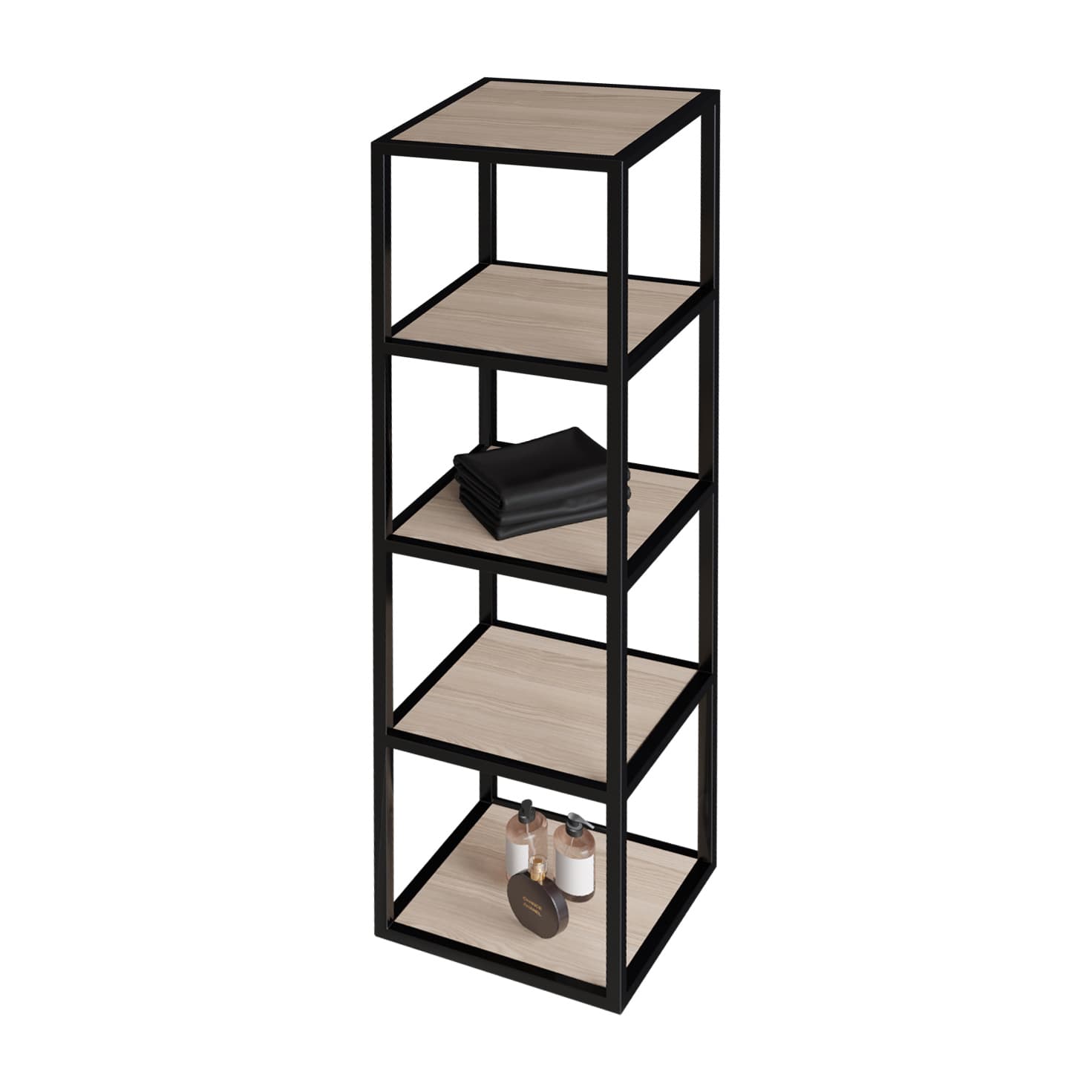 ALONI SHARP MEUBLE COLONNE (30X35X135CM) - NOISETTE