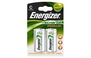 Energizer - pile rechargeable Ni-Mh - C / LR14 - 2500mAh - 2 pièces