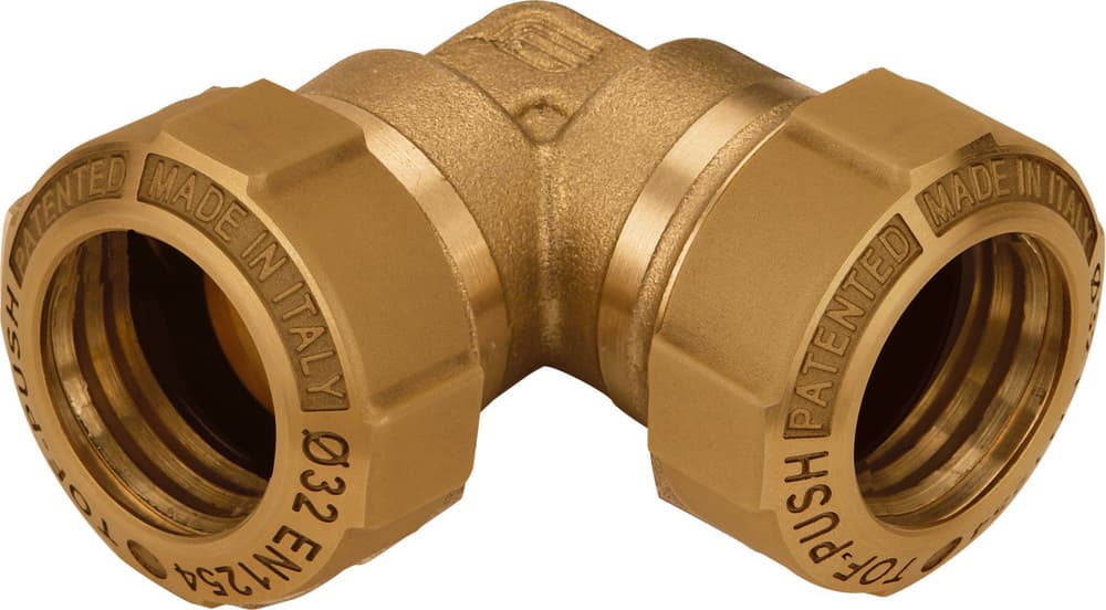 Effebi Tof profit coude en laiton D x D 32X32