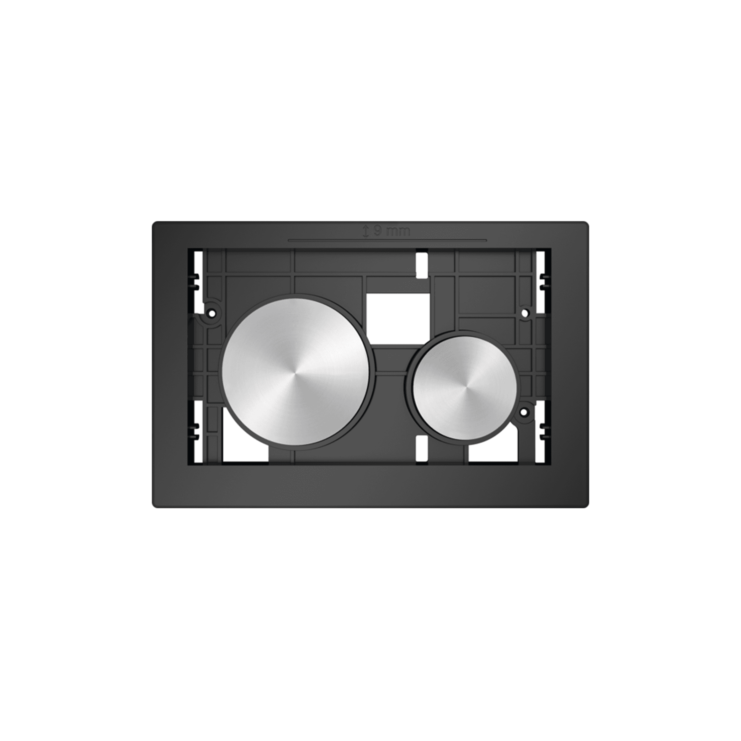 BOUTONS POUR PLAQUE DE DÉCLENCHEMENT TECELOOP, TOUCHES INOX BROSSÉ (AVEC ANTI-TRACE DE DOIGTS)
