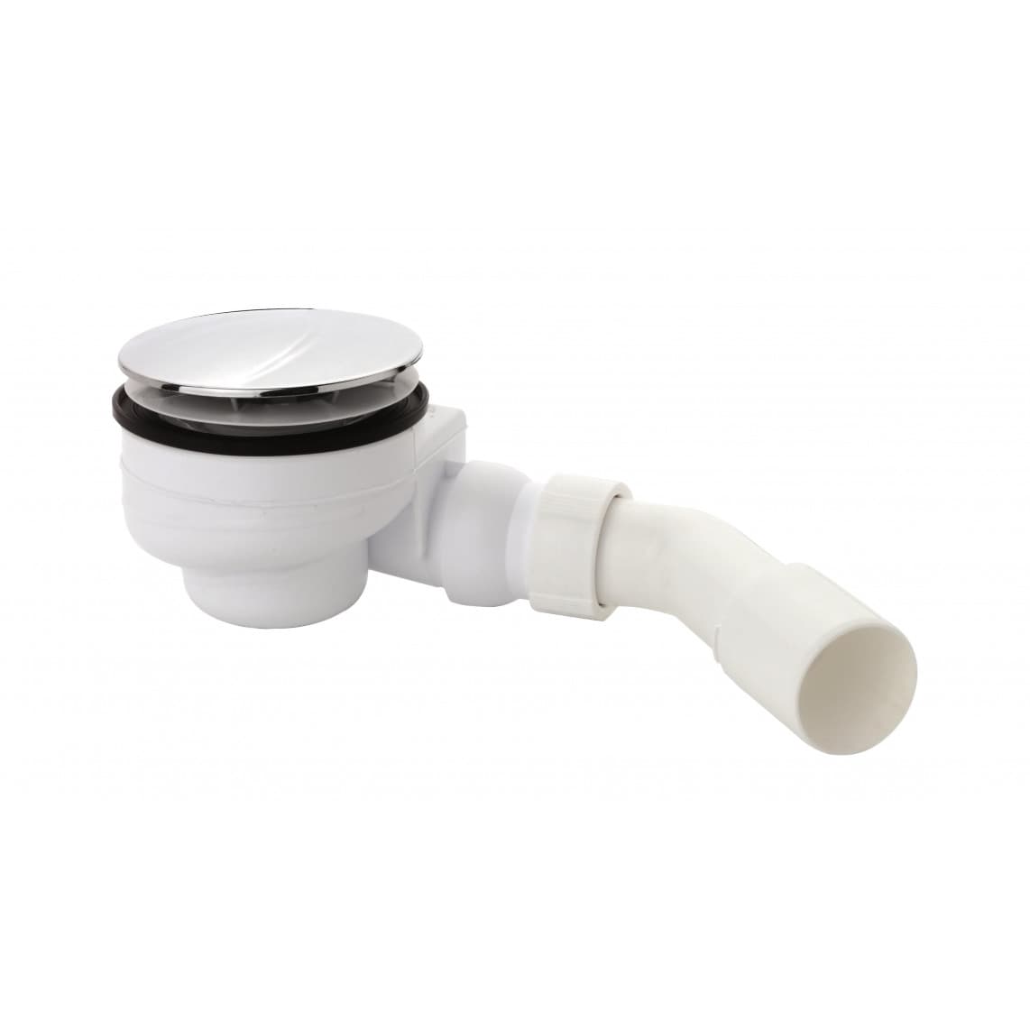 98811218 PP Ecoulement de douche et de baignoire 90 mm, chromé, 1 1/2" x 40/50 mm, avec couverture 110 mm